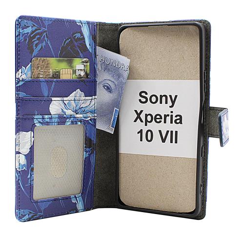 Skimblocker Sony Xperia 10 VII Lommebok Deksel Design