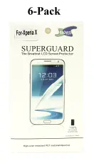 6-pakning Skjermbeskyttelse Sony Xperia X (F5121)