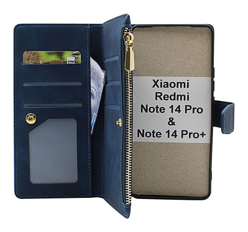 XL Xiaomi Redmi Note 14 Pro / 14 Pro+ Luksus Lommebok Deksel