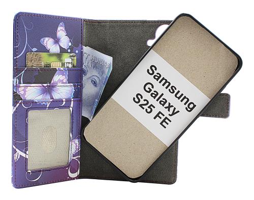 Skimblocker Samsung Galaxy S25 FE Magnet Lommebok Deksel Design