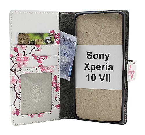 Skimblocker Sony Xperia 10 VII Lommebok Deksel Design