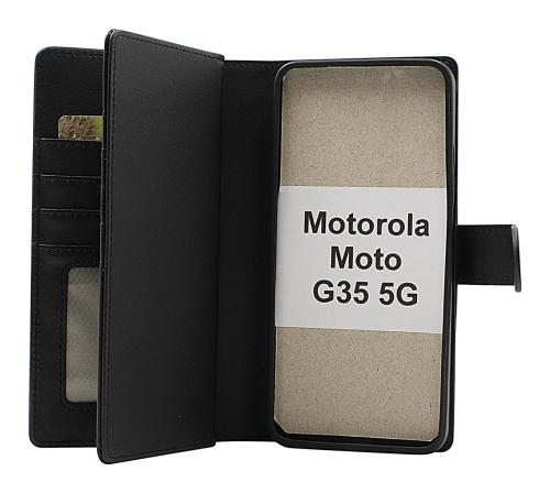 Skimblocker Motorola Moto G35 5G XL Magnet Lommebok Deksel