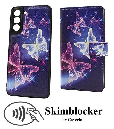 Skimblocker Samsung Galaxy S21 5G Magnet Lommebok Deksel Design