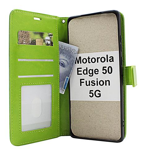 Crazy Horse Motorola Edge 50 Fusion 5G Lommebok Deksel