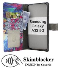 Skimblocker Samsung Galaxy A32 5G Lommebok Deksel Design