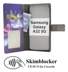 Skimblocker Samsung Galaxy A32 5G Lommebok Deksel Design