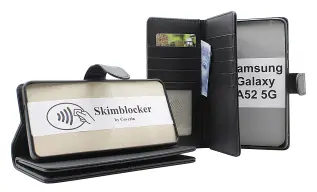 Skimblocker Samsung Galaxy A52 5G XL Lommebok Deksel