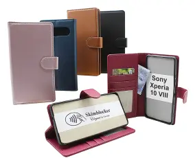 Skimblocker Sony Xperia 10 VIII Lommebok Deksel