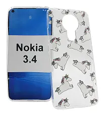 TPU Designdeksel Nokia 3.4