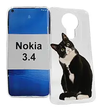 TPU Designdeksel Nokia 3.4