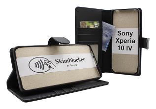 Skimblocker Sony Xperia 10 IV 5G Lommebok Deksel