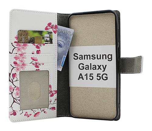 Skimblocker Samsung Galaxy A15 5G Lommebok Deksel Design