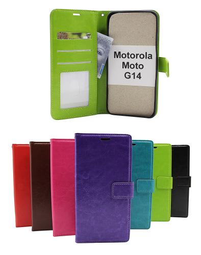 Crazy Horse Wallet Motorola Moto G14