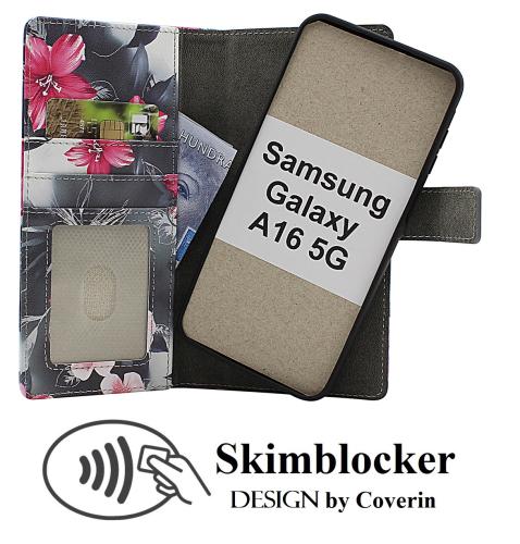 Skimblocker Samsung Galaxy A16 / A16 5G Magnet Lommebok Deksel Design