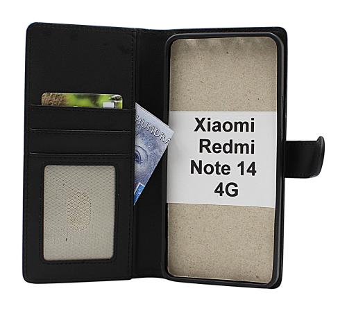 Skimblocker Xiaomi Redmi Note 14 4G Magnet Lommebok Deksel