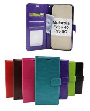 Crazy Horse Wallet Motorola Edge 40 Pro 5G