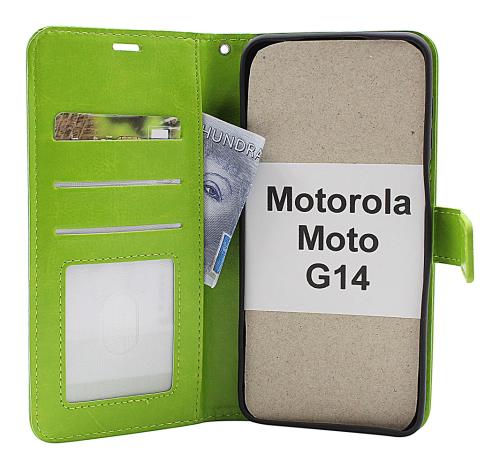 Crazy Horse Wallet Motorola Moto G14