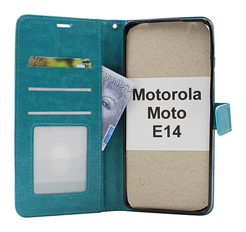 Crazy Horse Motorola Moto E14 Lommebok Deksel