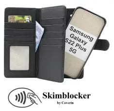 Skimblocker Samsung Galaxy S22 Plus 5G XL Magnet Lommebok Deksel