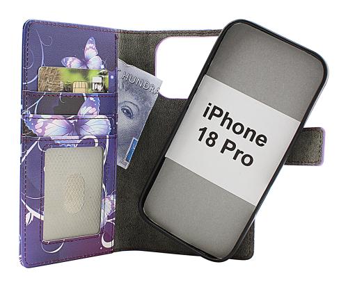 Skimblocker iPhone 18 Pro Magnet Lommebok Deksel Design