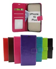 Crazy Horse iPhone 16 Plus Lommebok Deksel