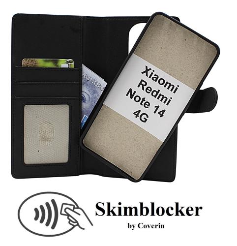 Skimblocker Xiaomi Redmi Note 14 4G Magnet Lommebok Deksel