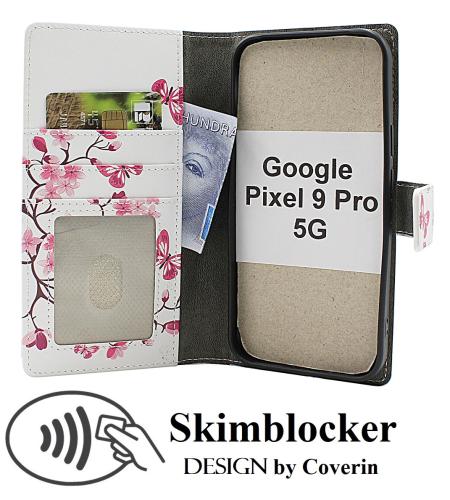 Skimblocker Google Pixel 9 / Pixel 9 Pro 5G Lommebok Deksel Design