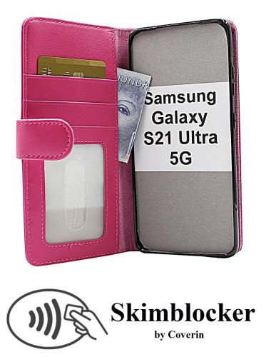 Skimblocker Lommebok-etui Samsung Galaxy S21 Ultra 5G (G998B)