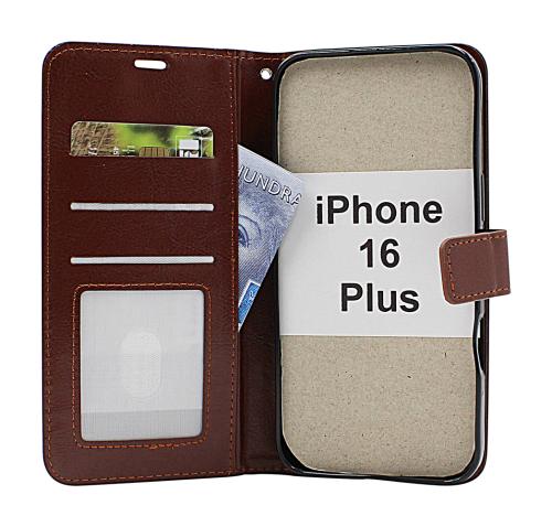 Crazy Horse iPhone 16 Plus Lommebok Deksel