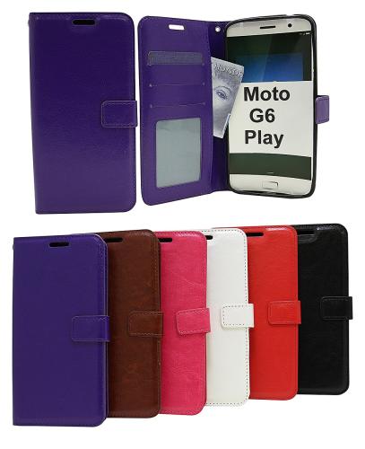 Crazy Horse Wallet Motorola Moto G6 Play