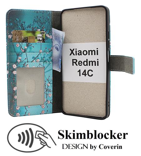 Skimblocker Xiaomi Redmi 14C Lommebok Deksel Design