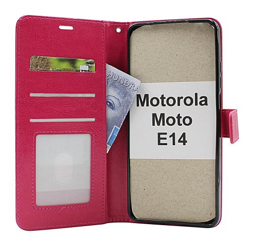 Crazy Horse Motorola Moto E14 Lommebok Deksel