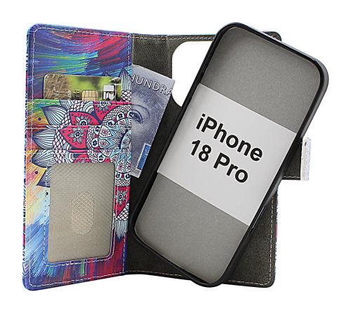 Skimblocker iPhone 18 Pro Magnet Lommebok Deksel Design
