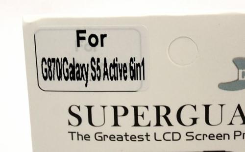 6-pakning Skjermbeskyttelse Samsung Galaxy S5 Active (SM-G870)