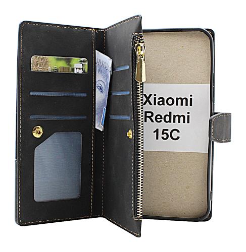 XL Xiaomi Redmi 15C Luksus Lommebok Deksel