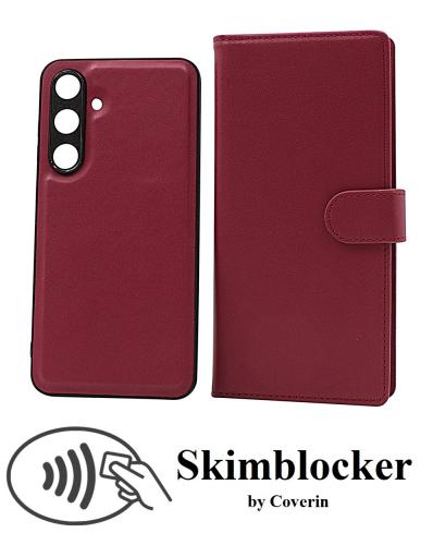 Skimblocker Samsung Galaxy S24 FE Magnet Lommebok Deksel