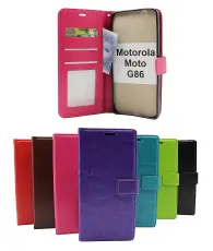 Crazy Horse Motorola Moto G86 / G86 Power Lommebok Deksel