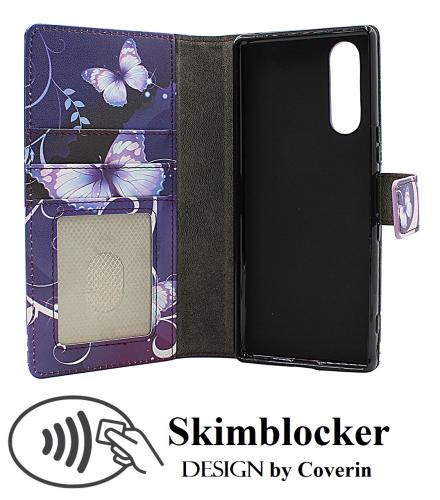 Skimblocker Sony Xperia 5 Lommebok Deksel Design