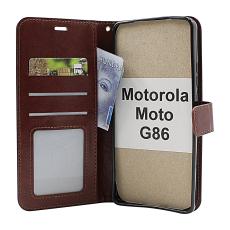 Crazy Horse Motorola Moto G86 / G86 Power Lommebok Deksel