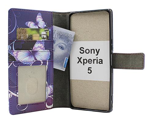 Skimblocker Sony Xperia 5 Lommebok Deksel Design