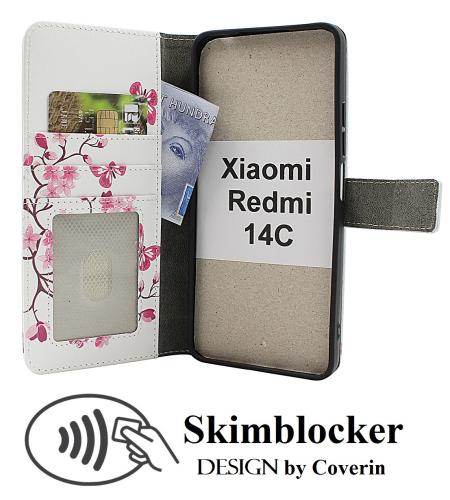 Skimblocker Xiaomi Redmi 14C Lommebok Deksel Design