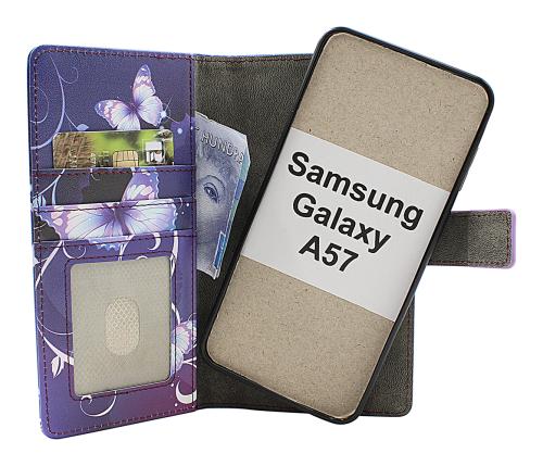 Skimblocker Samsung Galaxy A57 5G Magnet Lommebok Deksel Design