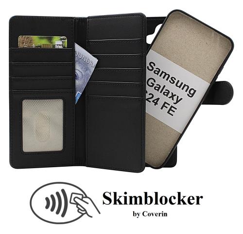 Skimblocker Samsung Galaxy S24 FE XL Magnet Lommebok Deksel