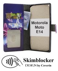 Skimblocker Motorola Moto E14 Lommebok Deksel Design