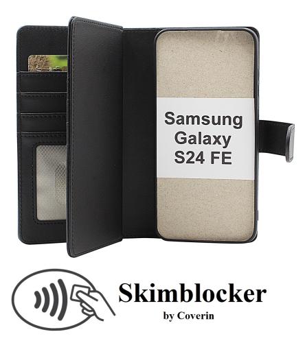 Skimblocker Samsung Galaxy S24 FE XL Magnet Lommebok Deksel