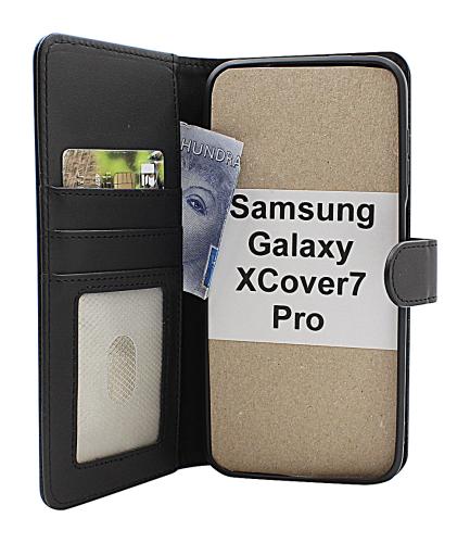 Skimblocker Samsung Galaxy XCover7 Pro Magnet Lommebok Deksel
