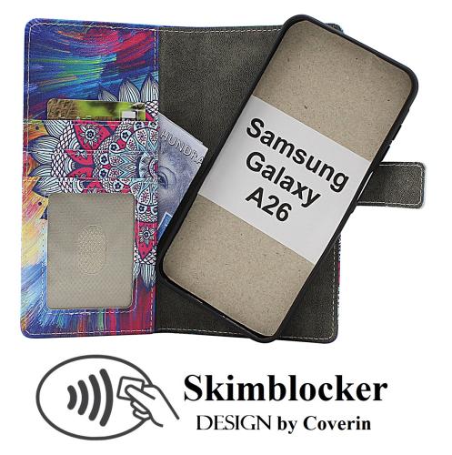 Skimblocker Samsung Galaxy A26 Magnet Lommebok Deksel Design