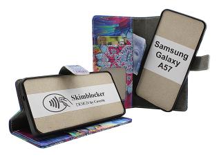 Skimblocker Samsung Galaxy A57 5G Magnet Lommebok Deksel Design