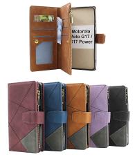 XL Motorola Moto G17 / G17 Power Luksus Lommebok Deksel