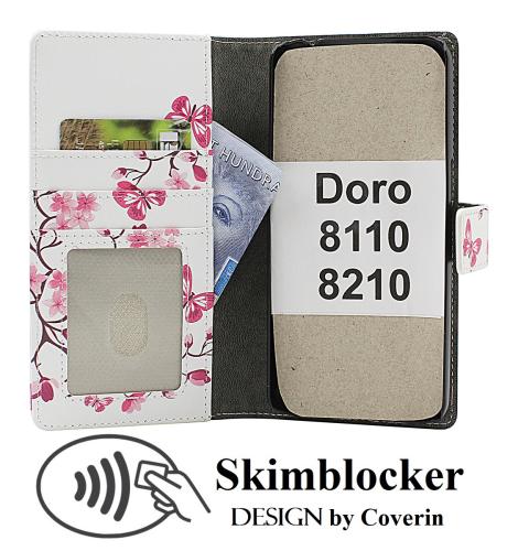 Skimblocker Doro 8110 / 8210 Lommebok Deksel Design